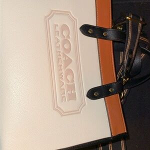 Coach Leatherware Black and Tan Men's Briefcase